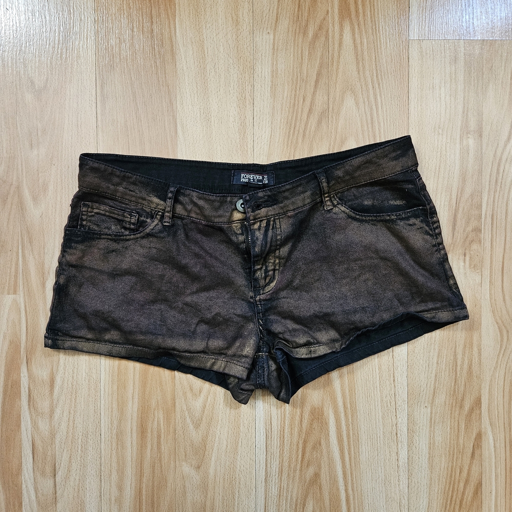 Forever 21 Brown and Black Jean Shorts